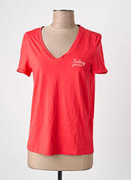 T-shirt coupe droite rouge VERO MODA femme