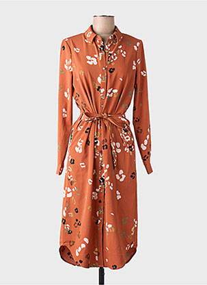 Robe longue marron VERO MODA femme