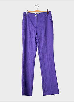 Pantalon droit violet MORGAN femme