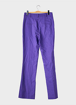 Pantalon droit violet MORGAN femme
