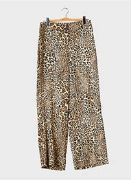 Pantalon droit marron AMELIE & AMELIE femme