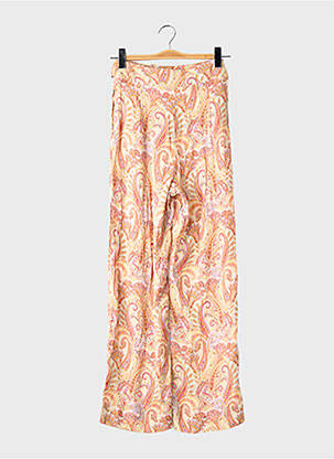 Pantalon droit orange MANGO femme