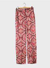 Pantalon droit rouge MANGO femme