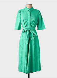 Robe courte manches courtes manches courtes vert VERO MODA femme