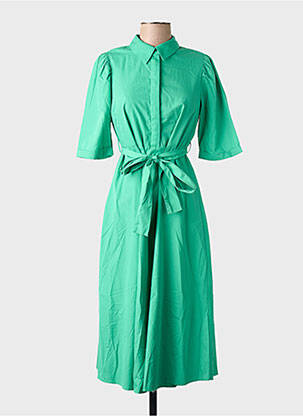 Robe courte manches courtes manches courtes vert VERO MODA femme