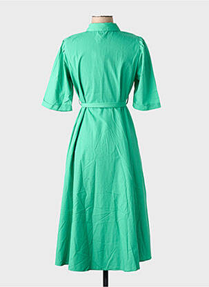 Robe courte manches courtes manches courtes vert VERO MODA femme