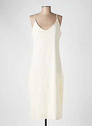 Robe courte col v beige VILA femme