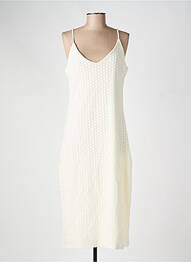 Robe courte col v beige VILA femme