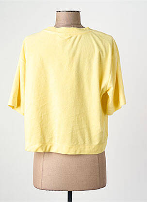 T-shirt coupe droite jaune ONLY femme