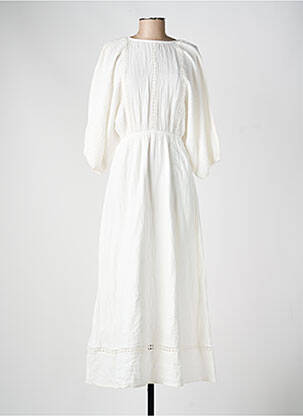 Robe longue blanc MANGO femme