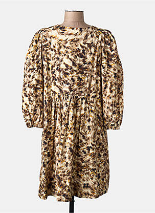 Robe courte marron MANGO femme