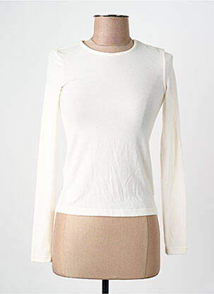 T-shirt beige MANGO femme