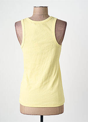 Débardeur col rond sans manche jaune VERO MODA femme