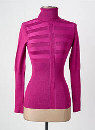 Pull col roulé rouge MORGAN femme
