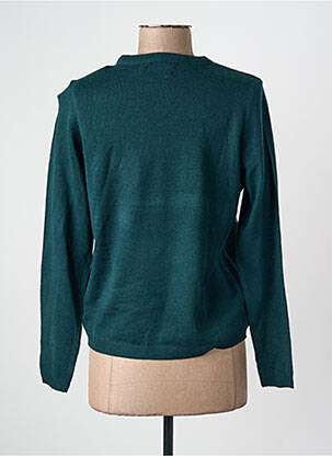 Pull col rond vert ONLY femme