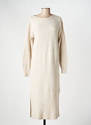 Robe longue manches longues manches longues beige VERO MODA femme