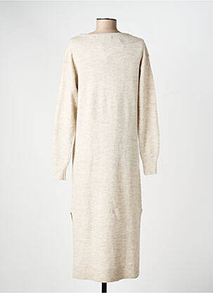 Robe longue manches longues manches longues beige VERO MODA femme