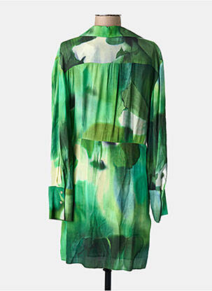 Robe mi-longue vert MANGO femme