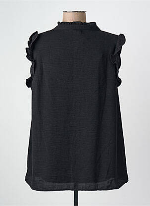 Blouse col v sans manche noir CARMAKOMA femme