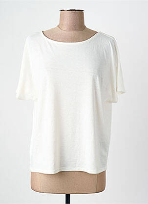 T-shirt coupe droite manches courtes blanc VERO MODA femme