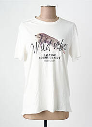 T-shirt coupe droite blanc ONLY femme
