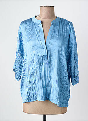 Chemisier bleu MANGO femme