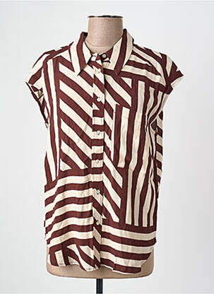 Chemisier marron MANGO femme