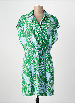 Robe courte vert MANGO femme