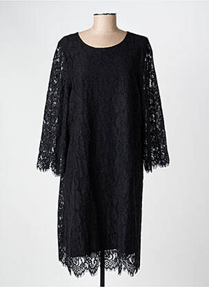 Robe mi-longue manches 3/4 manches 3/4 noir CARMAKOMA femme