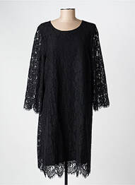 Robe mi-longue manches 3/4 manches 3/4 noir CARMAKOMA femme