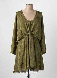 Robe mi-longue vert MANGO femme