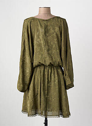 Robe mi-longue vert MANGO femme