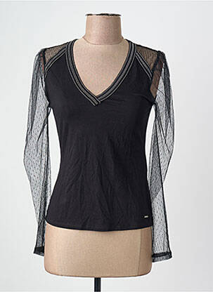 T-shirt noir MORGAN femme