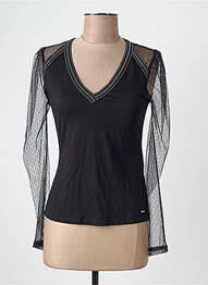 T-shirt noir MORGAN femme