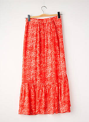 Jupe longue orange MORGAN femme