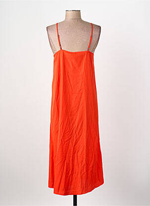 Robe mi-longue col rond rouge VERO MODA femme