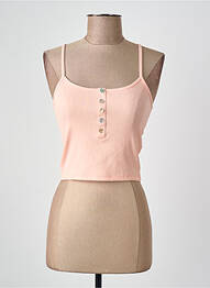 Débardeur coupe droite sans manche rose ONLY femme