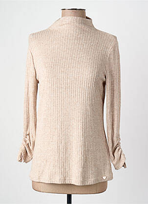 Pull col roulé beige AMELIE & AMELIE femme
