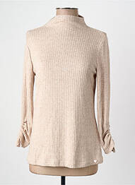 Pull col roulé beige AMELIE & AMELIE femme