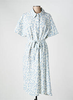 Robe mi-longue bleu VERO MODA femme