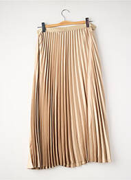 Jupe mi-longue beige MANGO femme