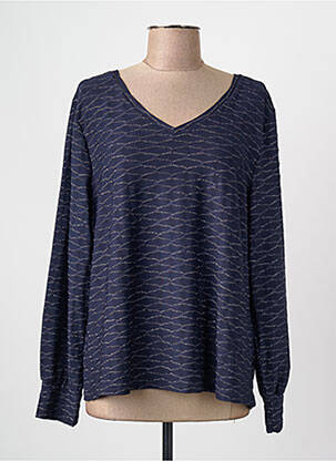 T-shirt col v bleu CARMAKOMA femme