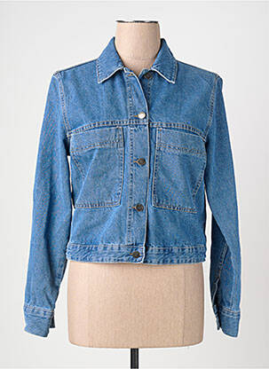 Veste en jean fermeture bouton bleu JACQUELINE DE YONG femme