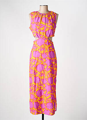 Robe courte orange MANGO femme