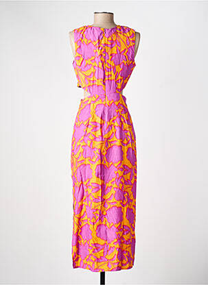 Robe courte orange MANGO femme