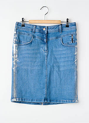 Jupe courte bleu DELAHAYE femme