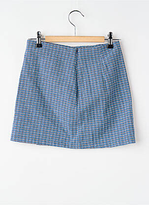 Jupe courte bleu SUBDUED femme