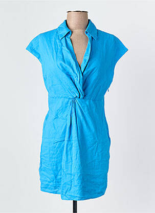 Robe courte bleu MANGO femme