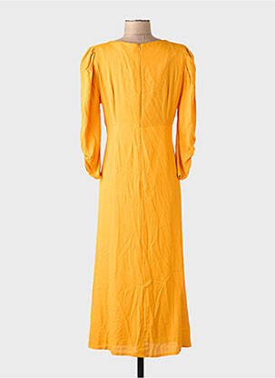 Robe mi-longue orange ASTRID BLACK LABEL femme