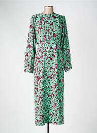 Robe longue manches longues manches longues vert ONLY femme